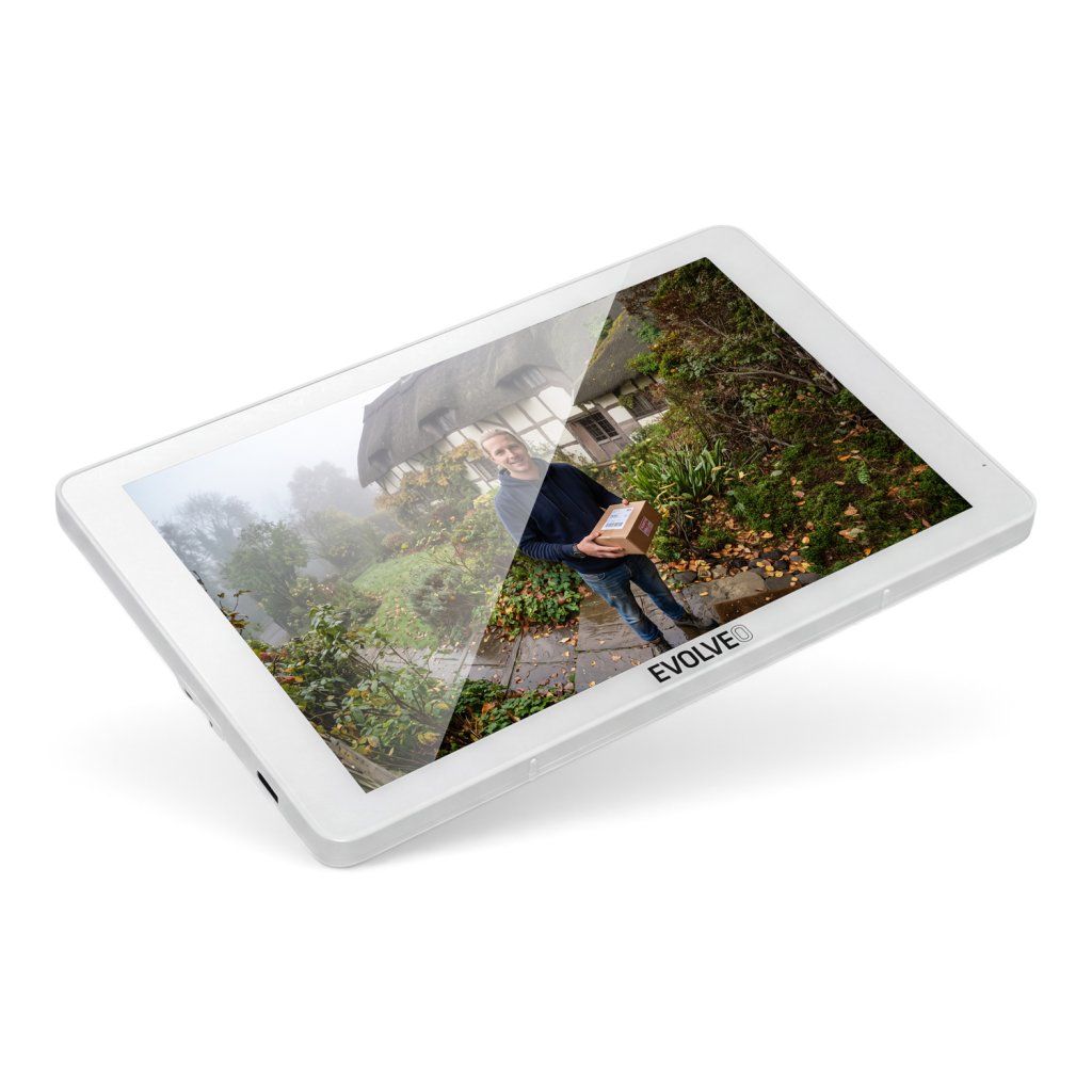 Monitor DoorPhone W8 s obrazem kurýra u vstupu